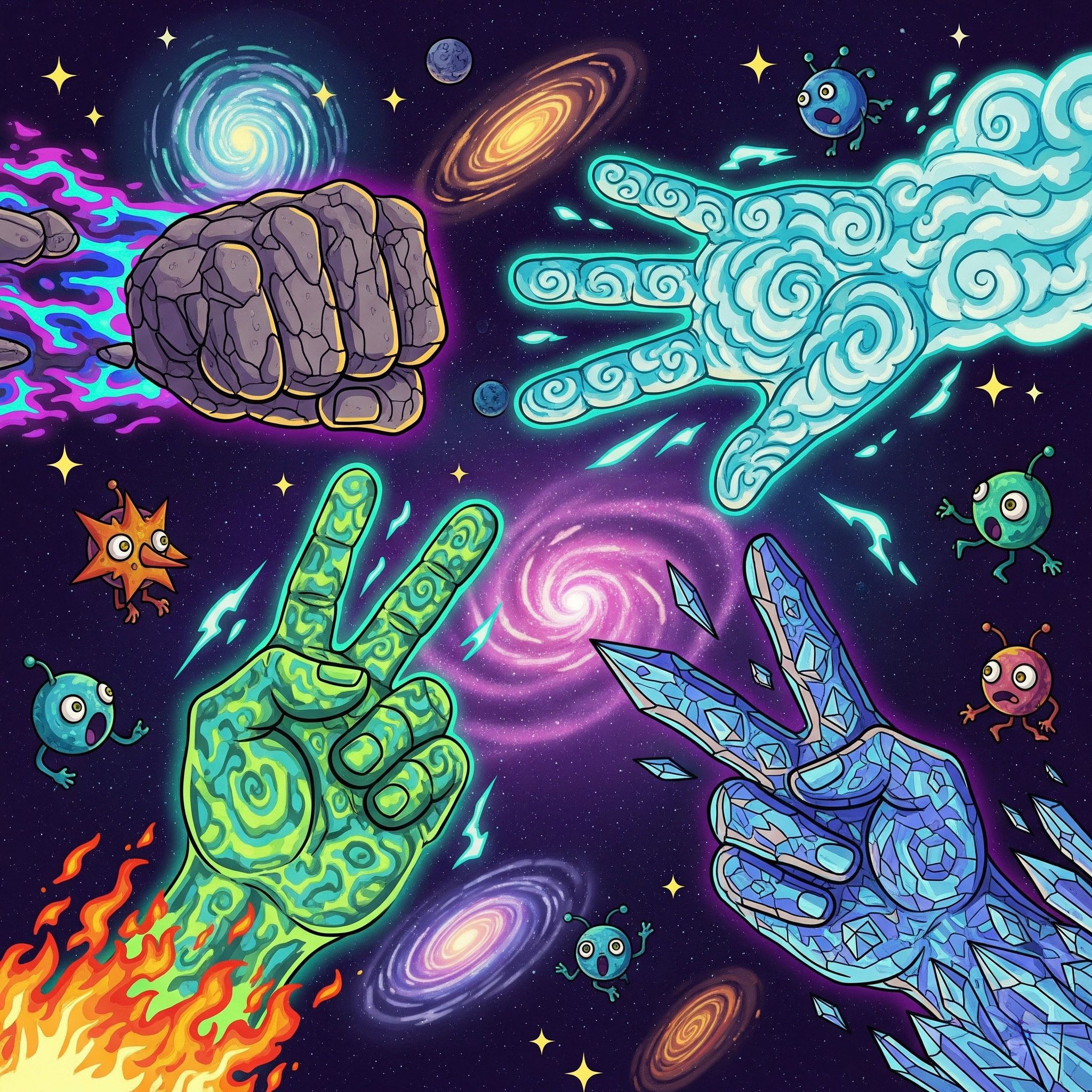 Rock, Paper, Scissors, Spiral
