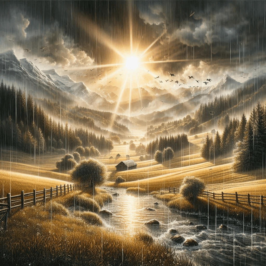 rain ends - sun is back