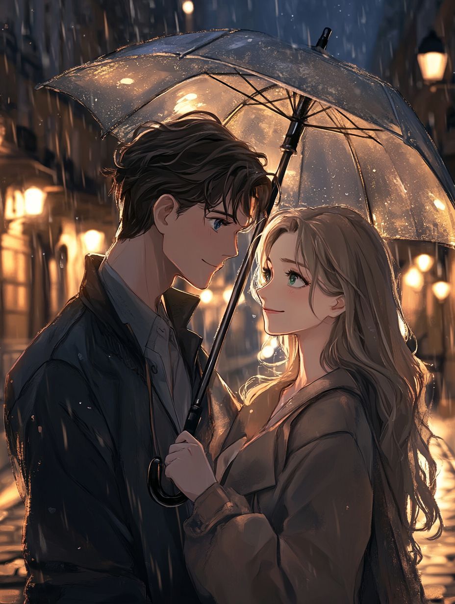Sous la pluie, la ville dort Ver.1