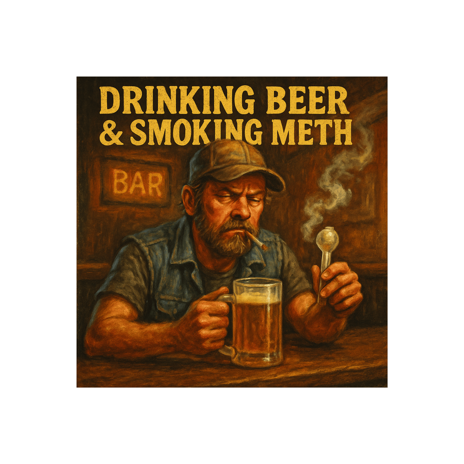 Drinking beer & Smoking Meth