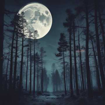 Moonlit night - It’s a full moon