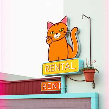 Rent a Cat Salesman