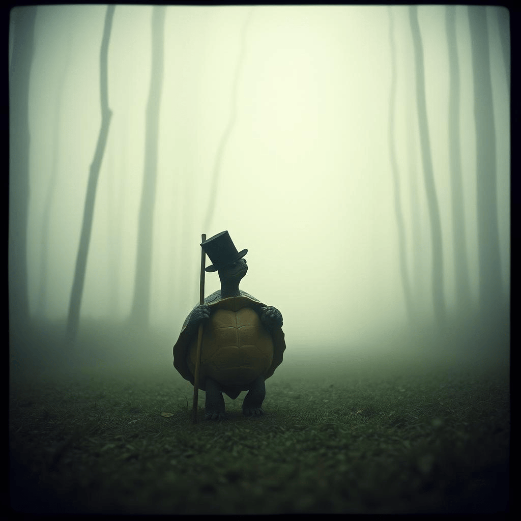 "Die Schildkröte im Nebel" V2 | Ariana Caterpillar