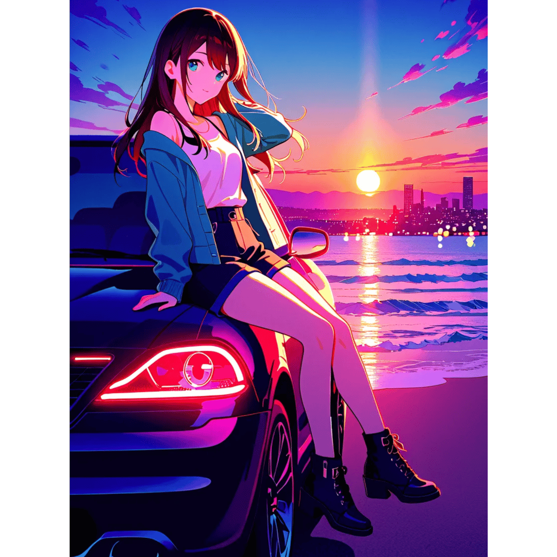 🚗🌌 Midnight Drive Escape ✨🌊#花火大会