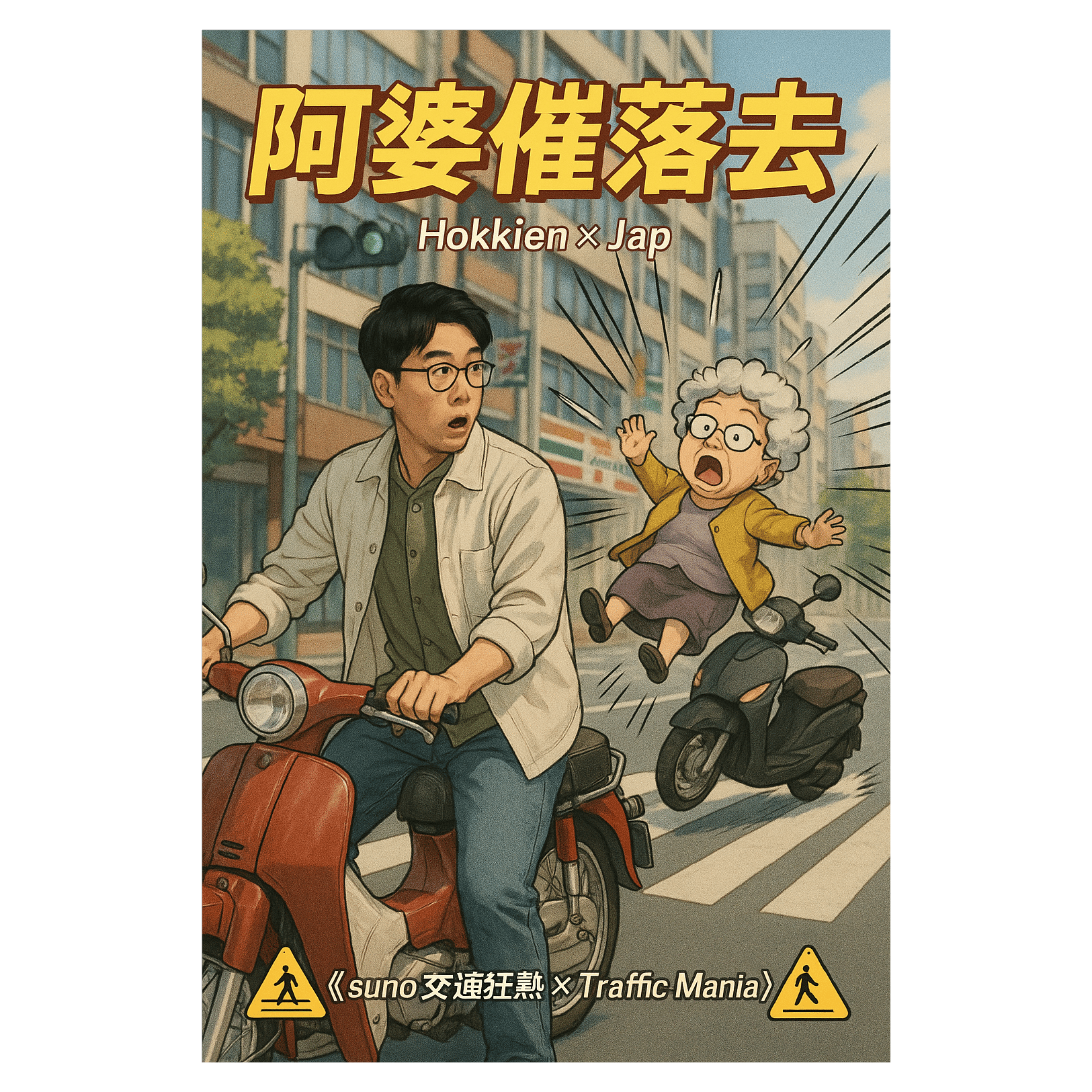 阿婆催落去｜Hokkien x Jap 🚸《suno交通狂熱×Traffic Mania》🚸