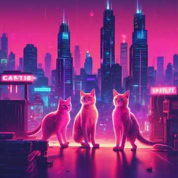 CITY LIGHT CATS 🐈⬛