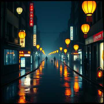 Pluie sur la ville