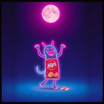 An Oni smitten by the potato chip dance