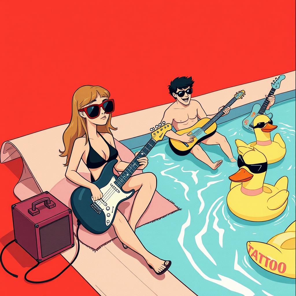 Días de piscina.