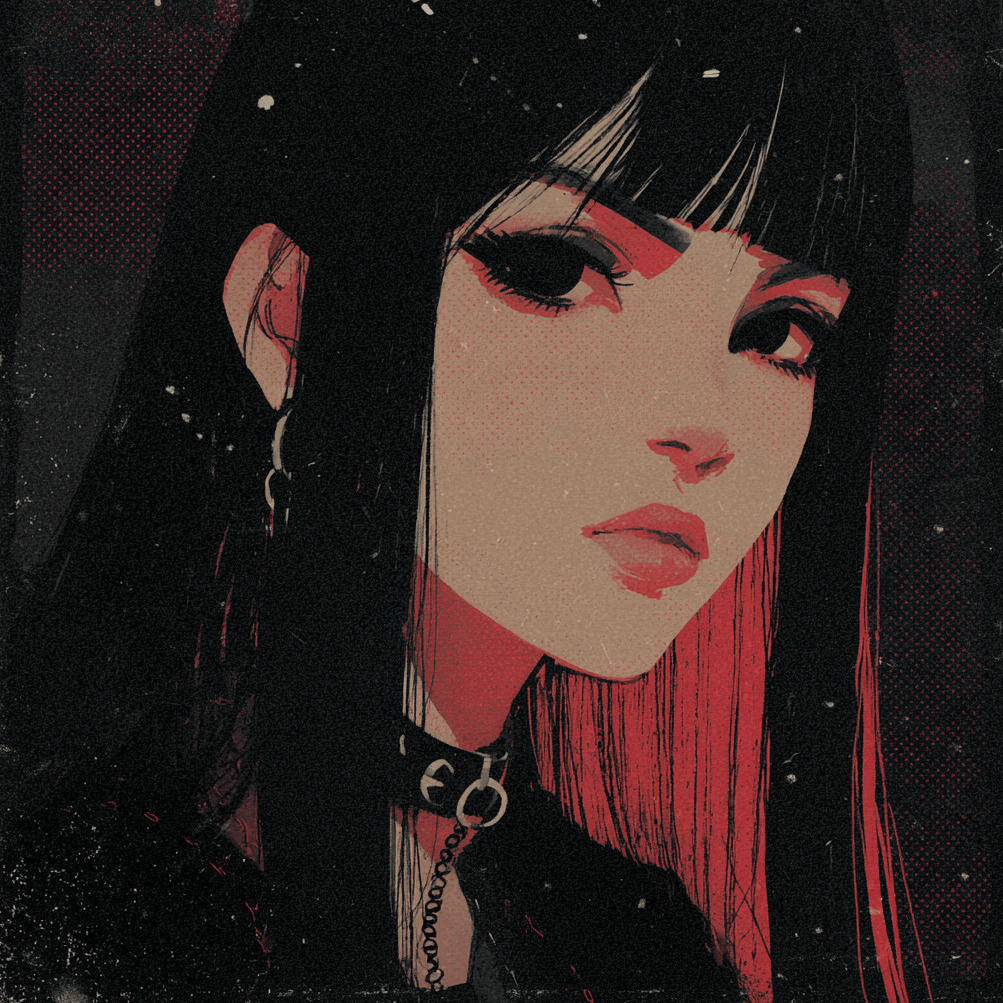 goth girl knife fight.