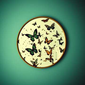 Butterflies in the mud