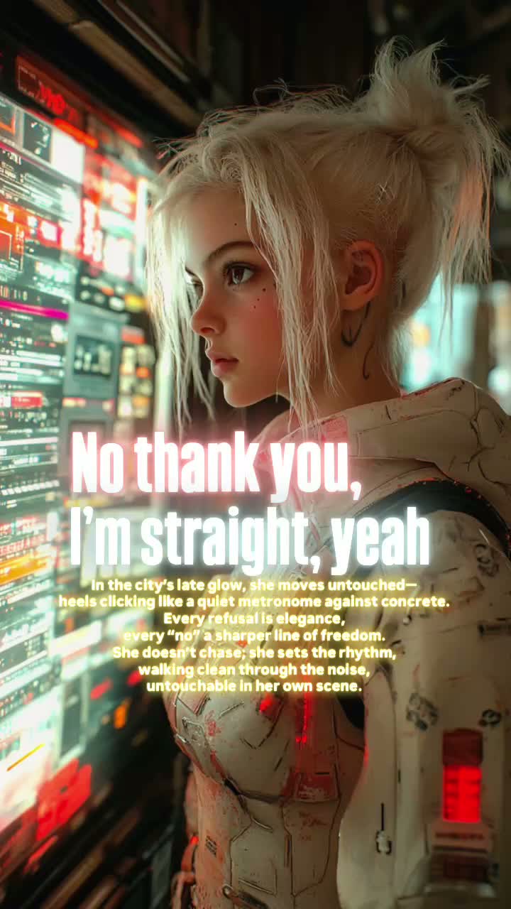 No thank you, I’m straight, yeah