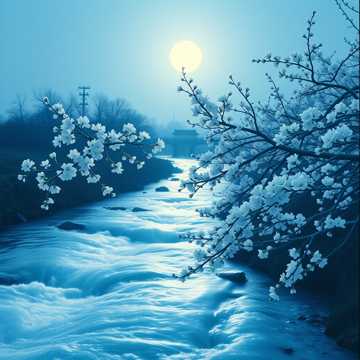 月光下的希望 🌕🎋 (Yuèguāng xià de Xīwàng — “Hope Under Moonlight”)