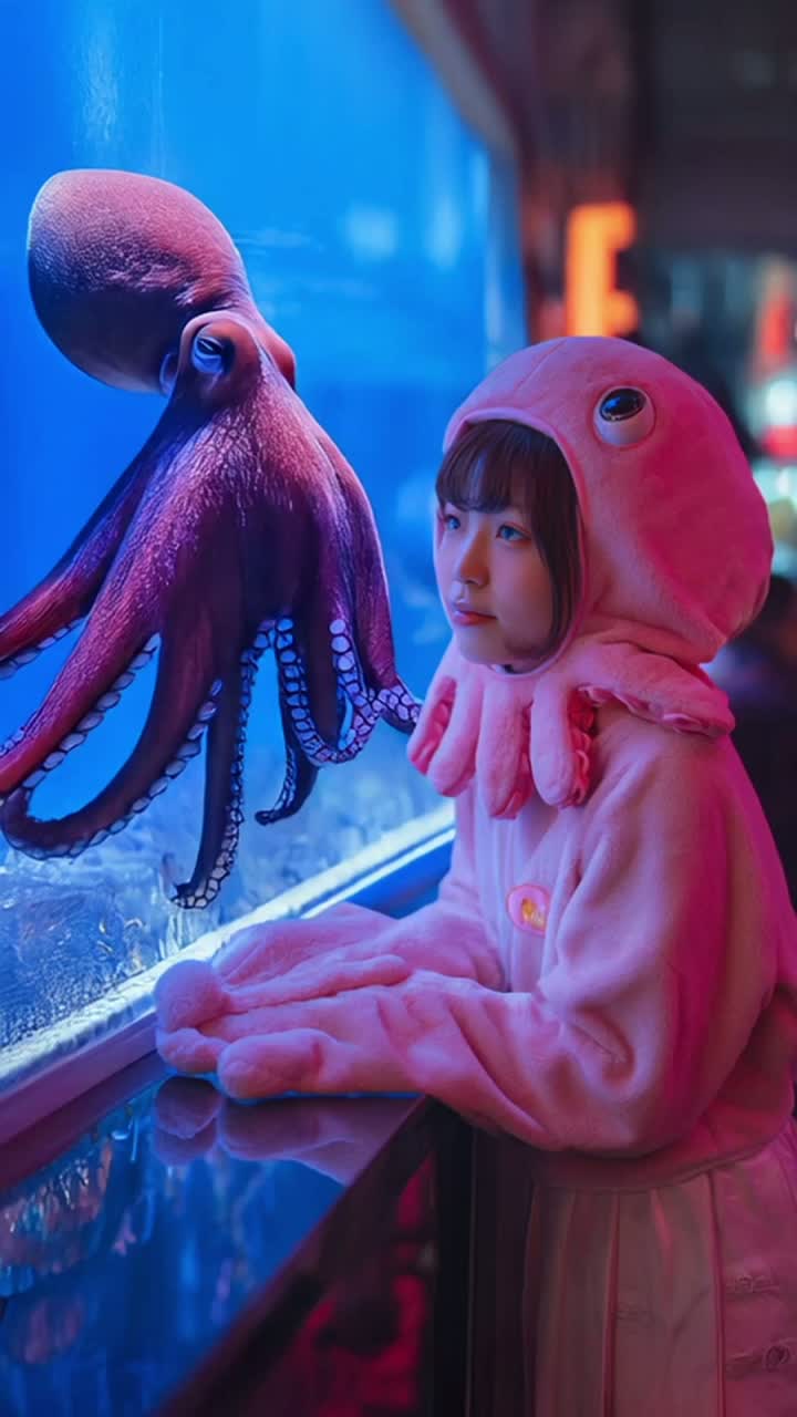 タコにもなりたい"I Want to Be an Octopus" #花火大会 ※花火大会会場に水族館を併設しました。