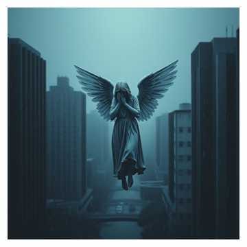 Un ángel bajo la lluvia