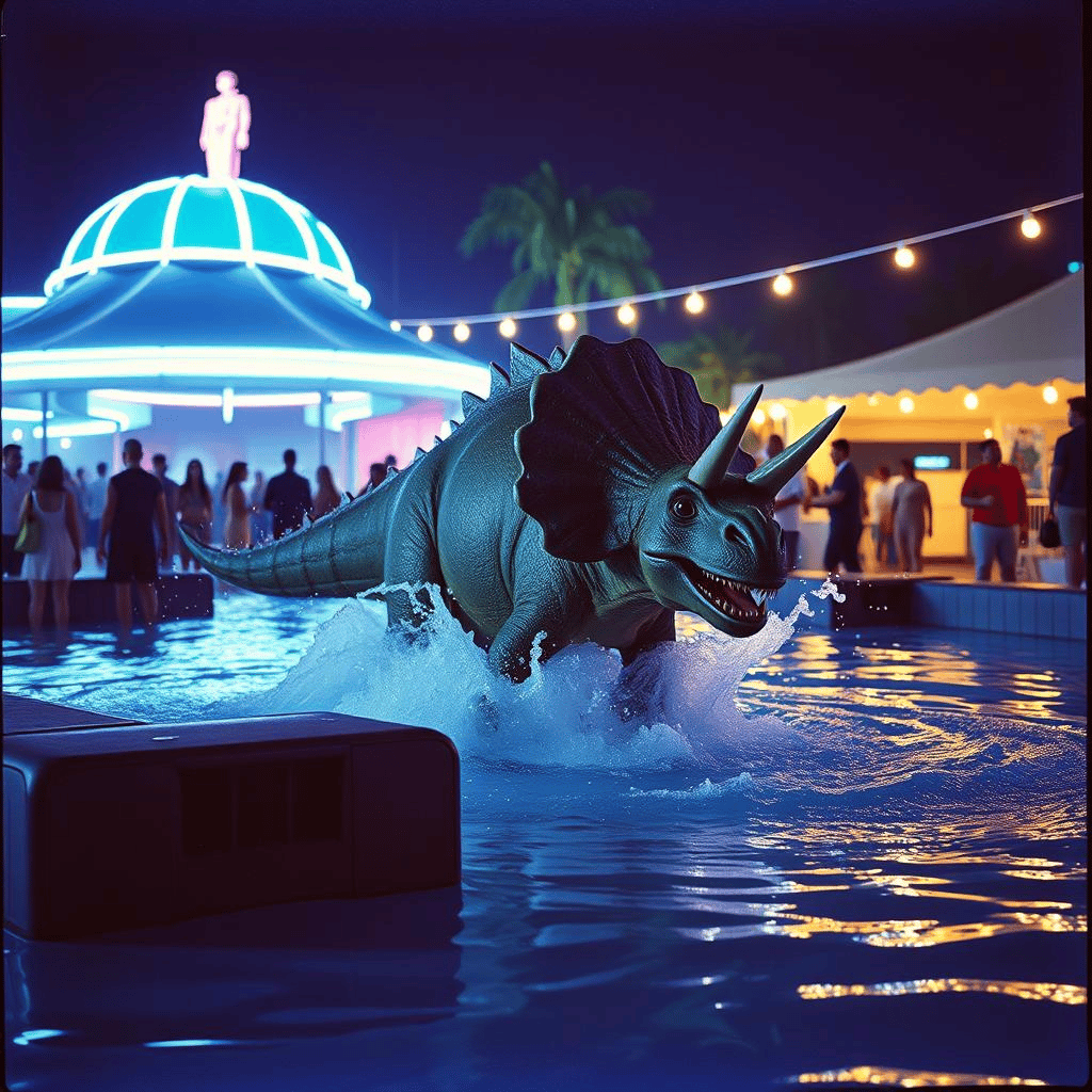Triceratops' Waterpark After-Party