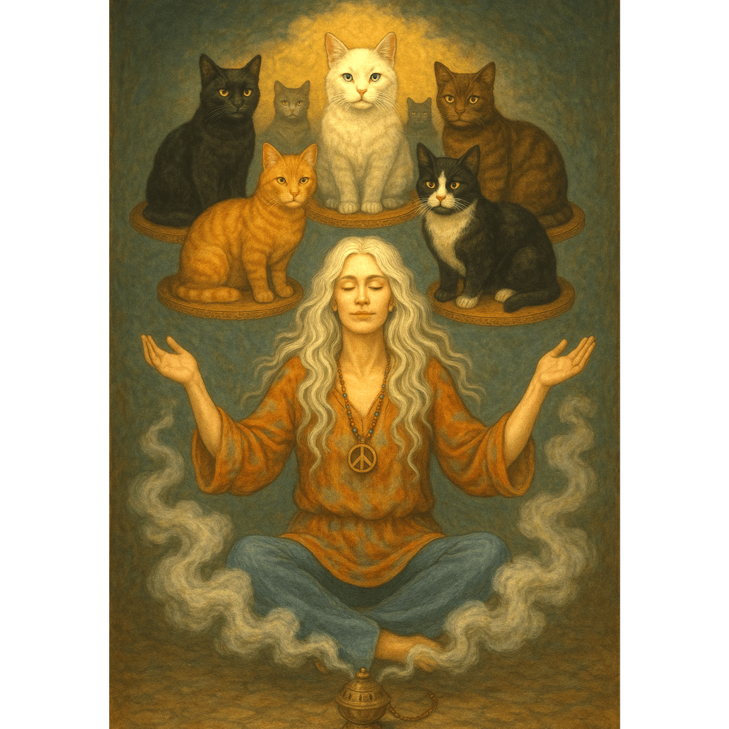 La Divinité des Six Chats