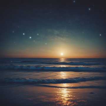 Night falls… The universe opens its eyes