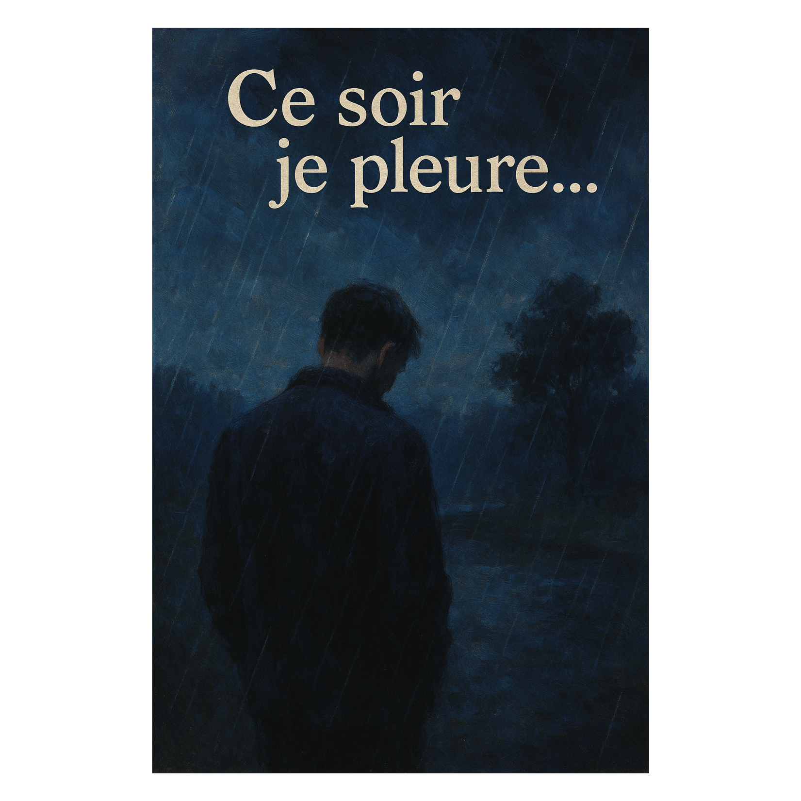 Ce soir je pleure…  (Original - Instrumental  + No Rimes Version)