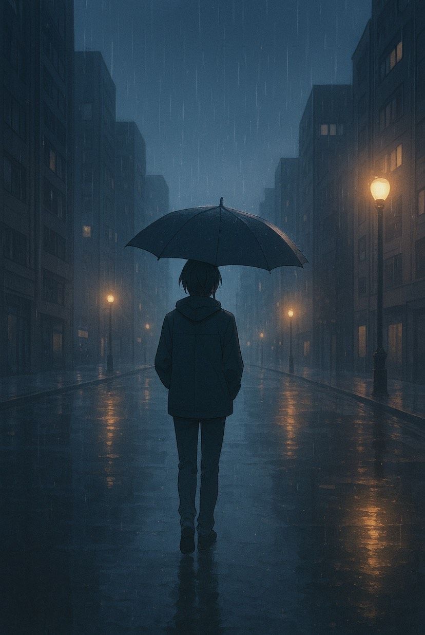 雨の街角