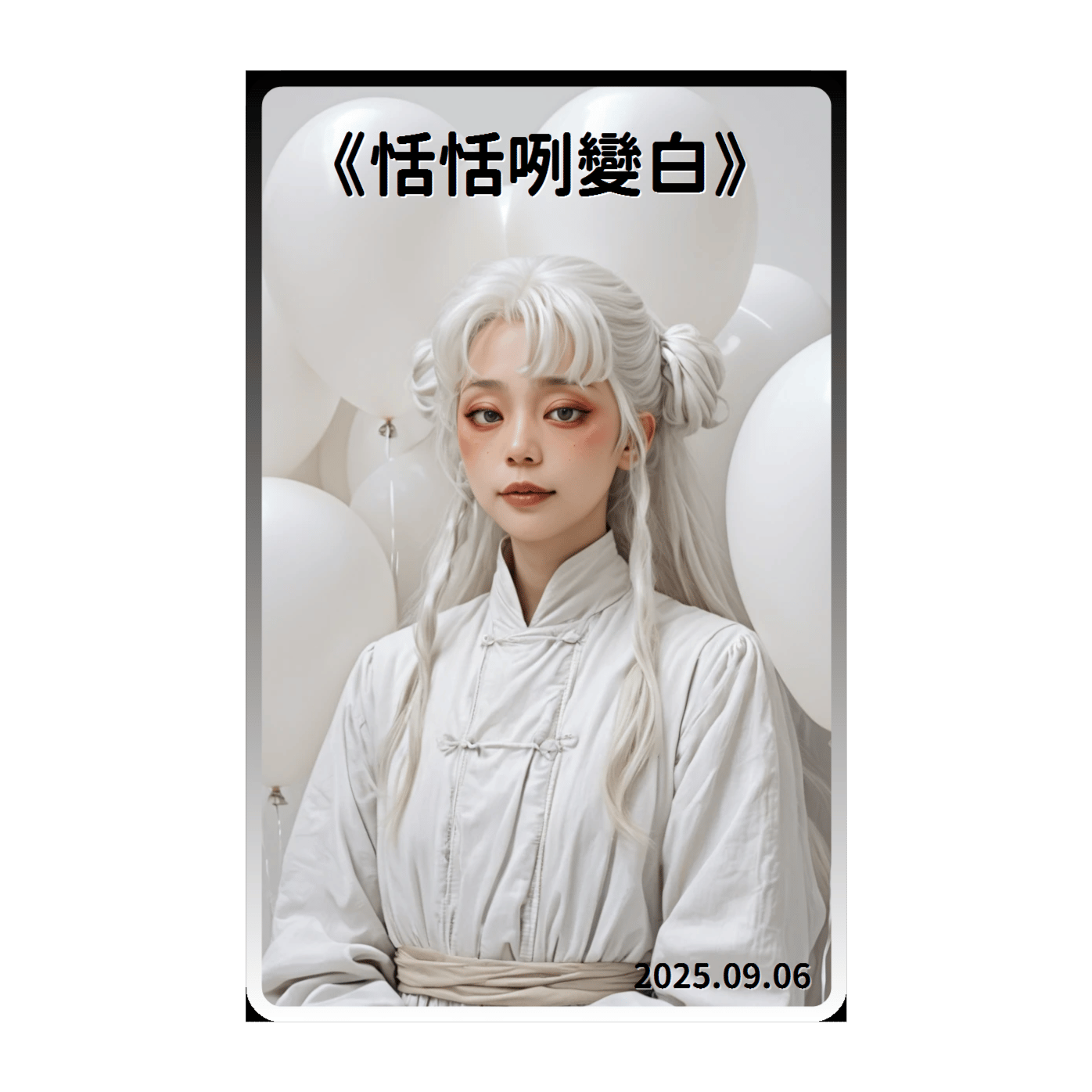 《恬恬咧變白》(台語說唱)