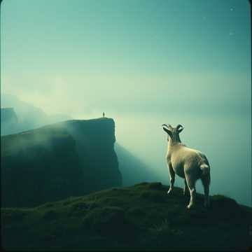 Girl and goat