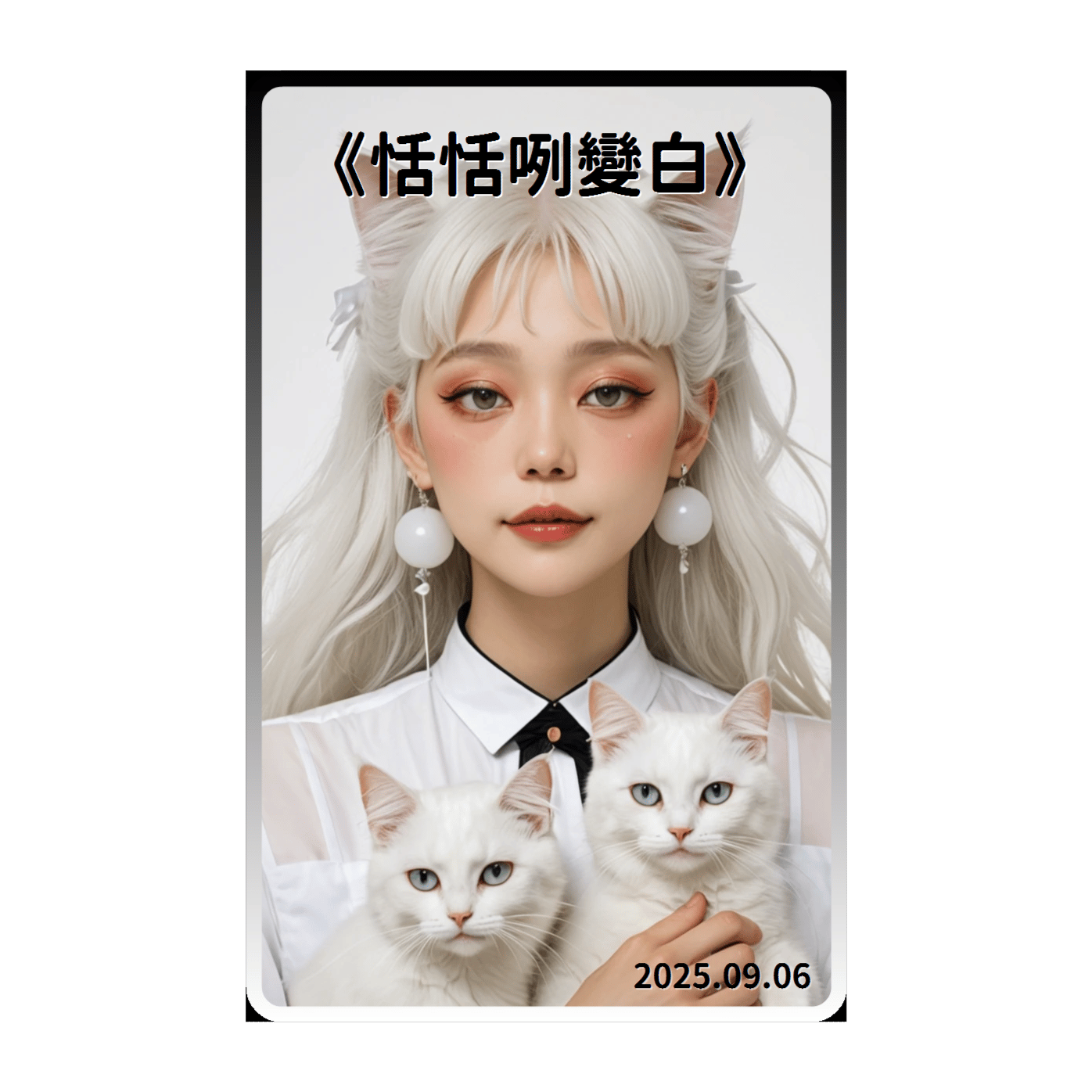 《恬恬咧變白》(台語說唱_台語走貓 混音)