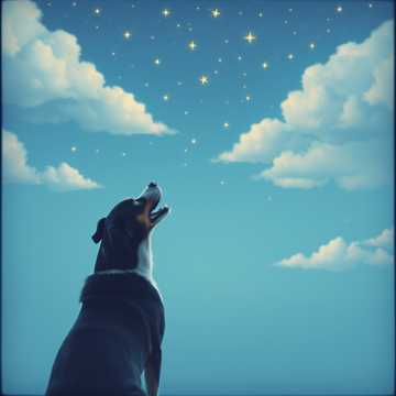 A Dog Barking at the Sky