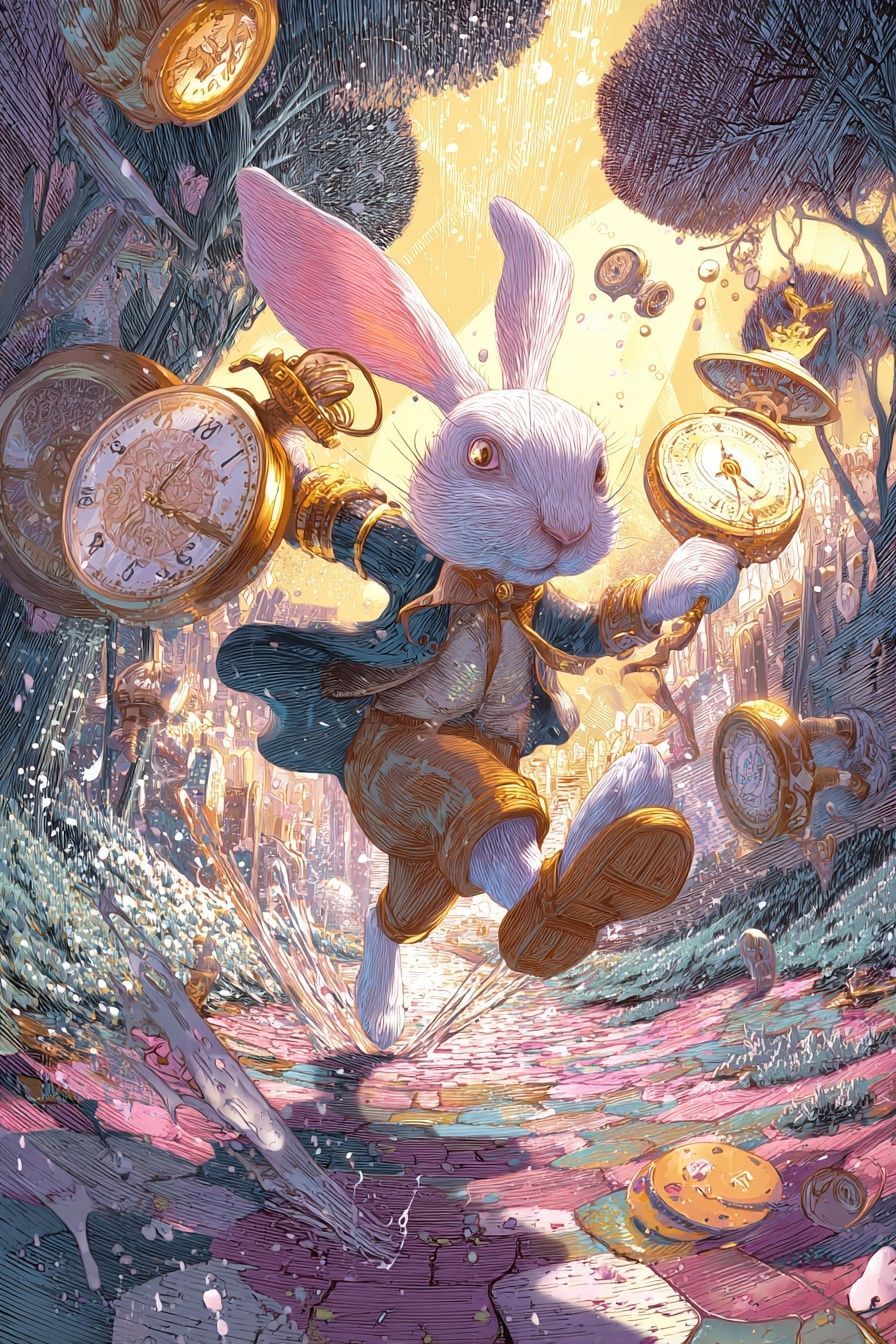 跳ねる時間兎