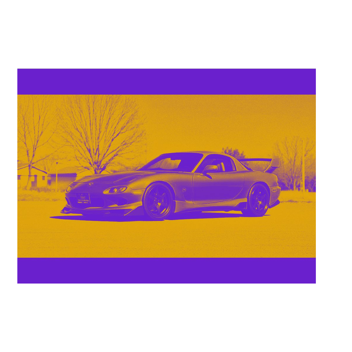 Mazda RX-7 PurpleOrange