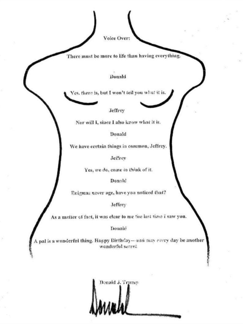 Epstein Birthday Letter