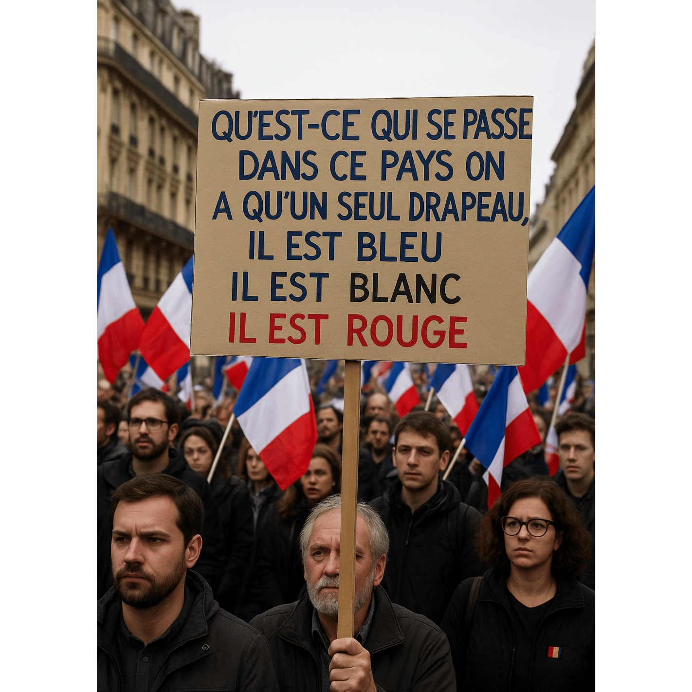 Je veux du bleu blanc rouge