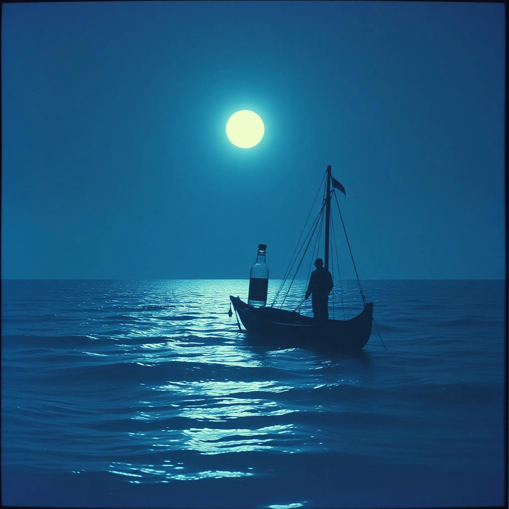 Message dans les vagues