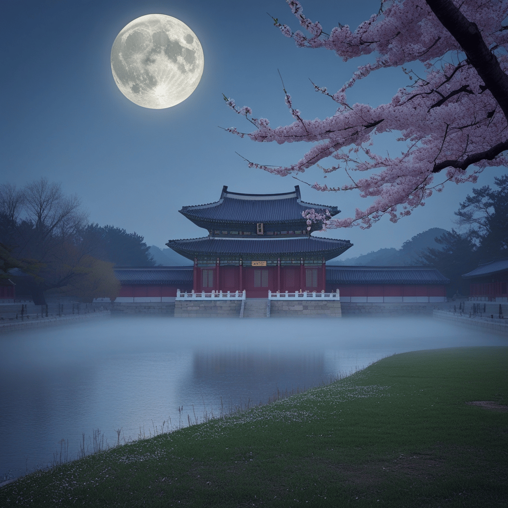 “Perfect Place: Moon Over Gyeongbokgung” (Cover)