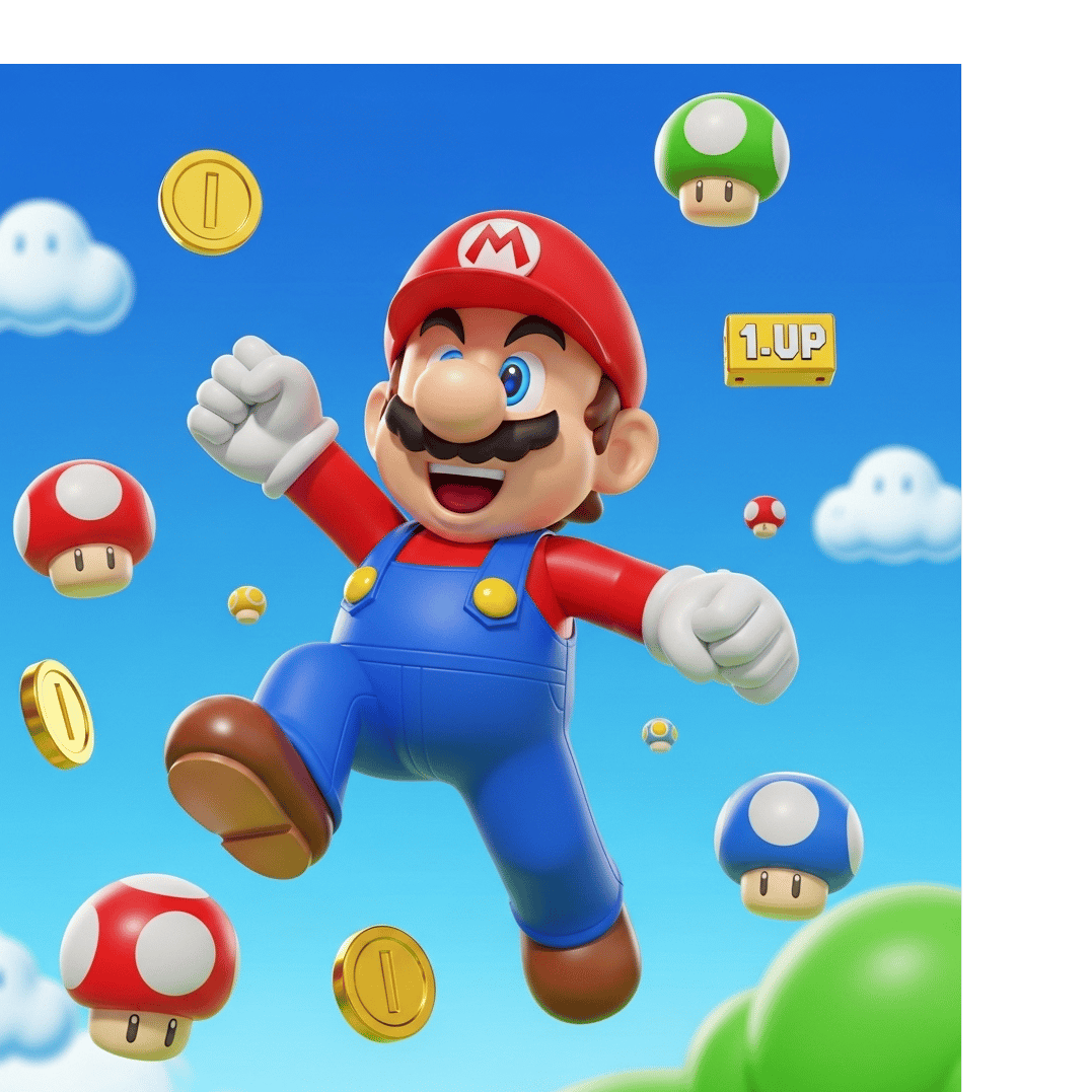 2.   蹦蹦跳跳    (Bèng Bèng Tiào Tiào)   SUPER MARIO