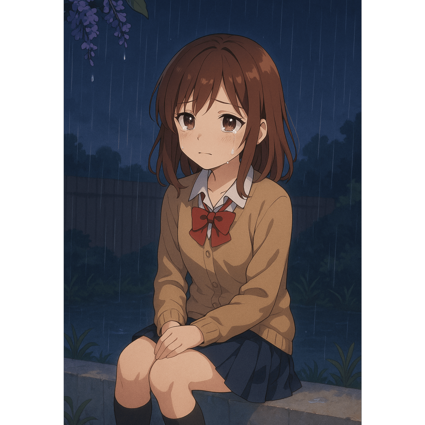 ライラックの雨