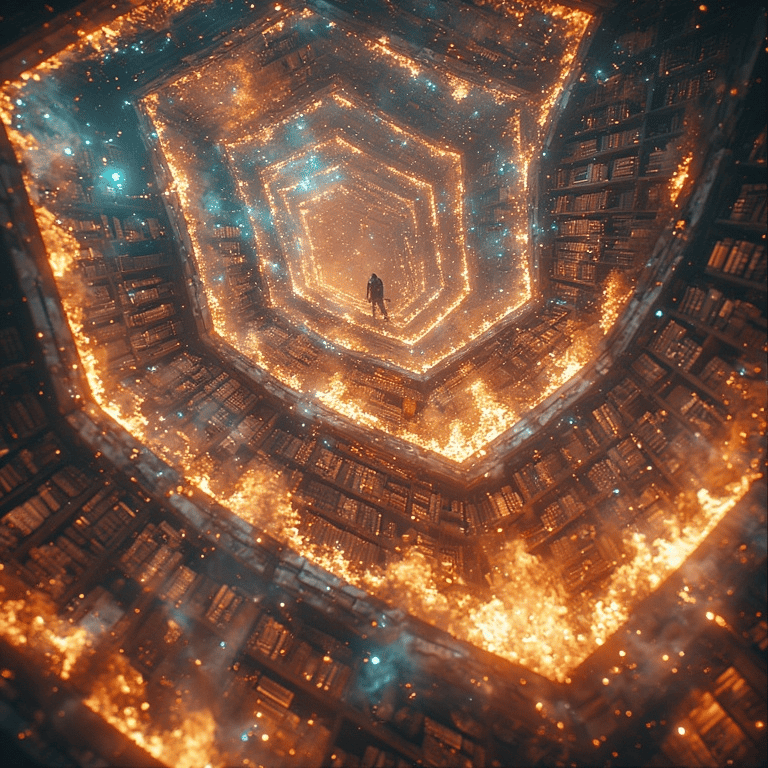THE LIBRARY OF BABEL BURNS