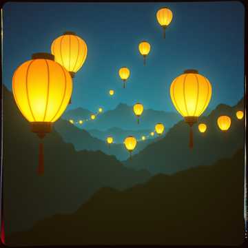 Lichter in der Nacht