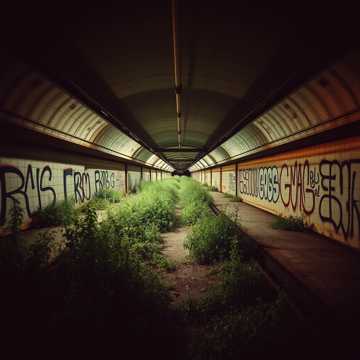 En el metro