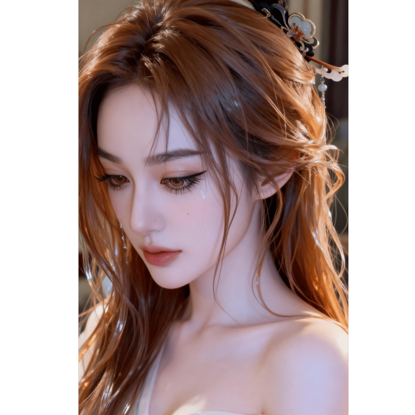 月光下的她