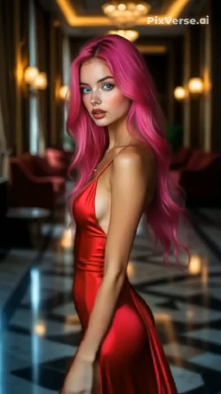 #Красное платье 