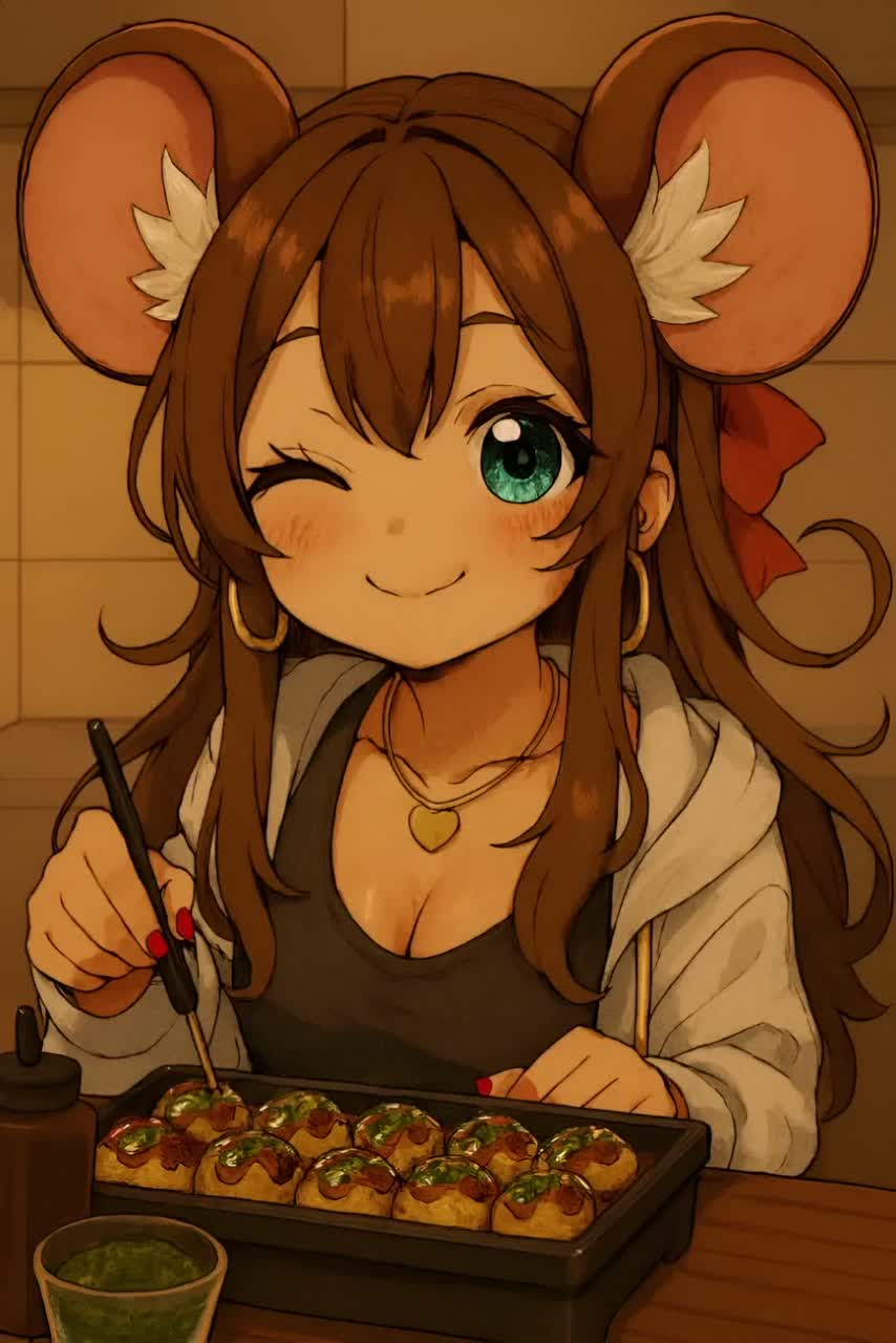 たこ焼きパーティー☆「くるくるハフハフ♡」(Takoyaki Party ☆ “Spin & Puff♡” — Ho’s Secret Moves)