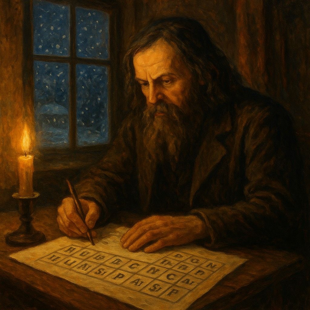 Таблица элементов /The Table of Elements: Dedicated to Dmitri Ivanovich Mendeleev