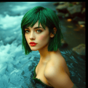 £ £ £ (V5) { * * EYES & HAIR GREEN EMERALD * * } £ £ £
