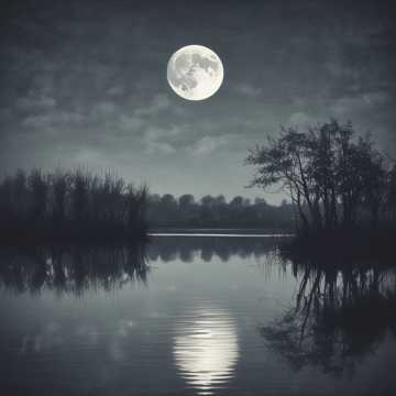 Whispers of the Moonlit Lake