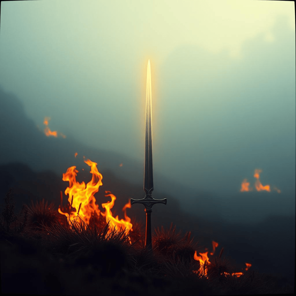 By Flames