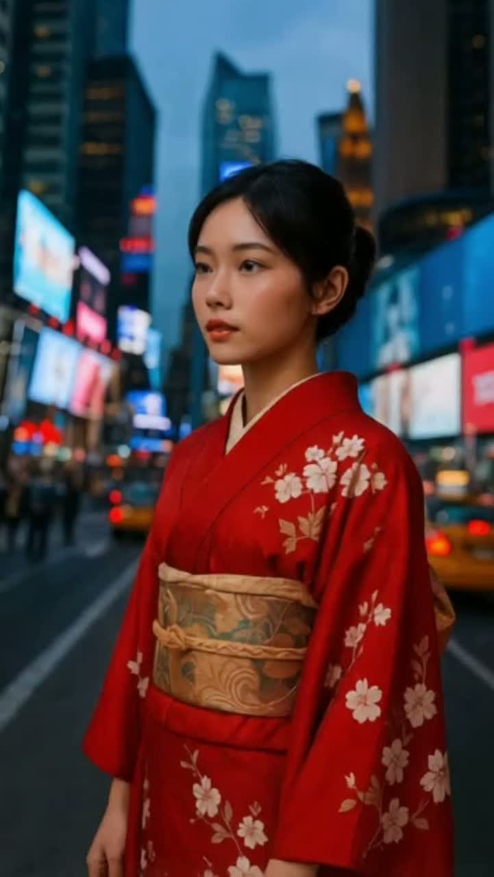 Japonaise à New-York