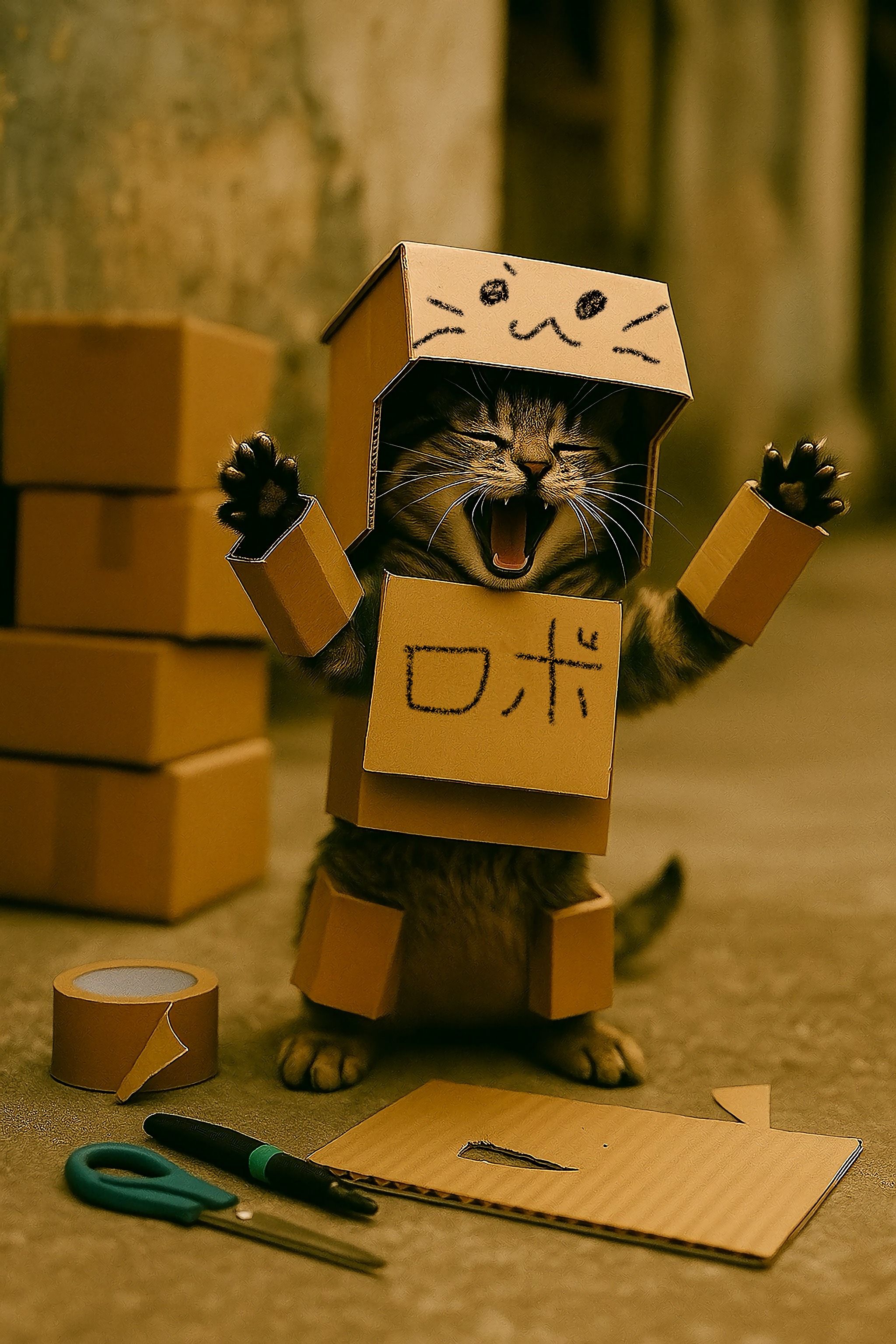 ダンボール・ロボにゃん!
