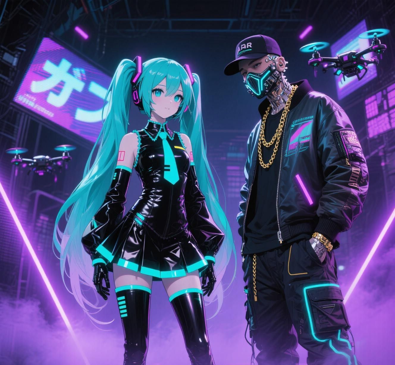 💙Miku Rap💙Neón Overdrive💙