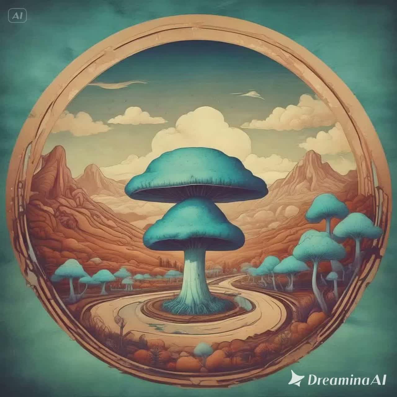 Cogumelos Azuis (Ventania Cover)